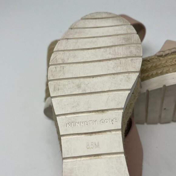 Kenneth Cole wedge espadrilles nude pink sandals 8.5 - Picture 9 of 10
